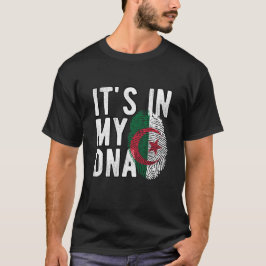 It’s in my DNA algeria Flag Fingerprints T-Shirt
