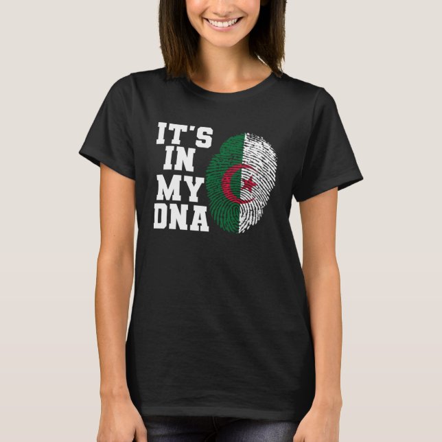 It s In My DNA Algeria flag USA flag Algerian with T-Shirt (Vorderseite)