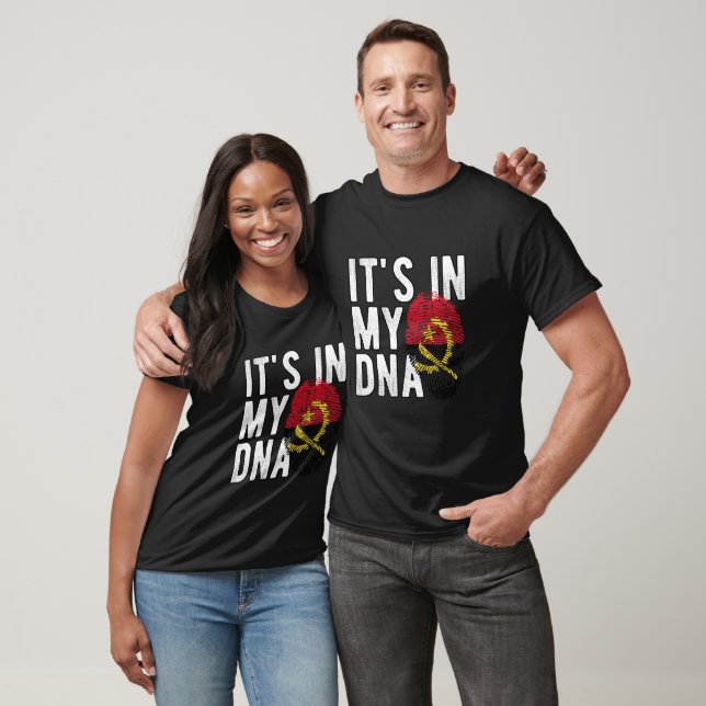 It’s in my DNA Angola Flag Fingerprints T-Shirt (Unisex)