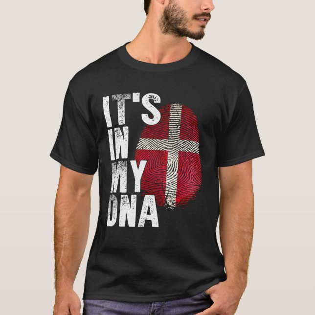 It s in my DNA Denmark Flag Danish T-Shirt (Vorderseite)
