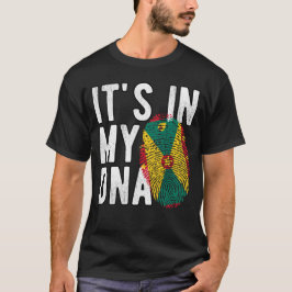 It’s in my DNA Grenada Flag Fingerprints T-Shirt