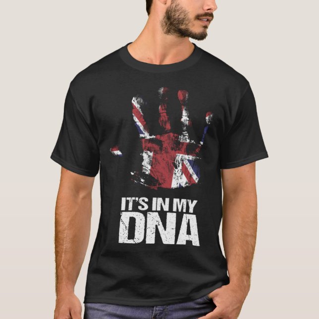 It s In My DNA Hand United Kingdom Country London  T-Shirt (Vorderseite)