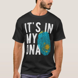 It’s in my DNA Kasachstan Flag Fingerprints T-Shirt