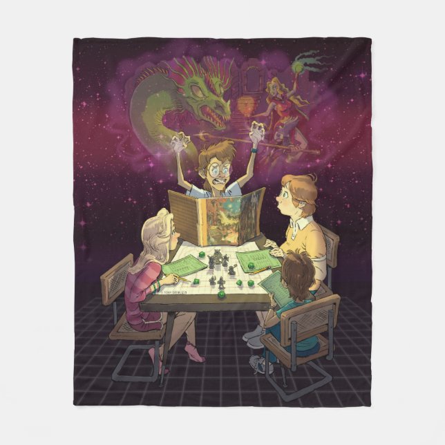 “It’s Just a Fantasy” Fleece Blanket (Vorderseite)