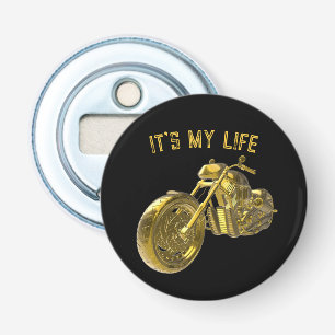 „It’s My Life“: Golden Bike 3D - Flaschenöffner