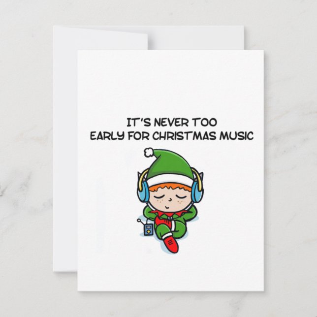 It’s never to early for christmas music  (Vorderseite)