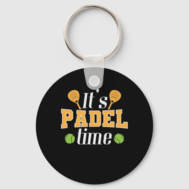 It’s Padel Time Sport Schlüsselanhänger (Vorderseite)