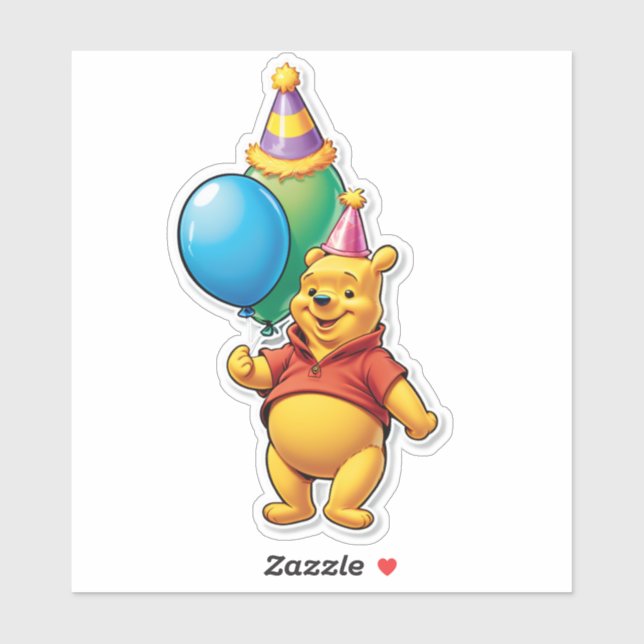 It’s Pooh’s Party Time! Aufkleber (Blatt)