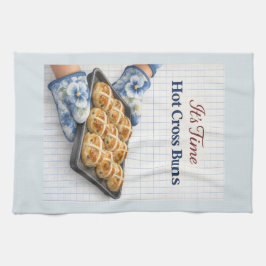 It’s Time – Hot Cross Buns Easter Towel Geschirrtuch