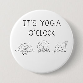 It’s Yoga O’Clock Sheep Button