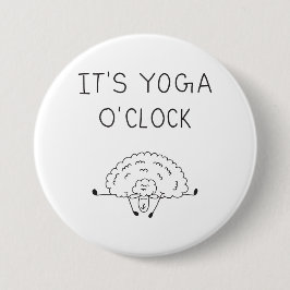 It’s Yoga O’Clock Sheep Button