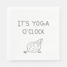 It’s Yoga O’Clock Sheep Serviette
