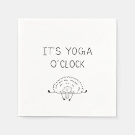 It’s Yoga O’Clock Sheep Serviette