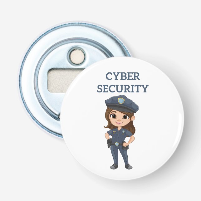 IT-Sicherheit: Digitaler Verteidiger Flaschenöffner (Vorderseite)