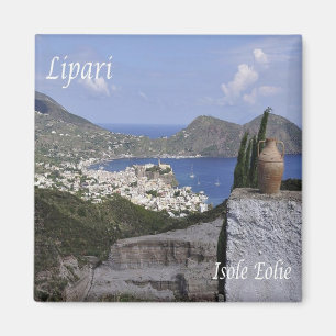 IT - Sizilien - Lipari - Panorama Magnet