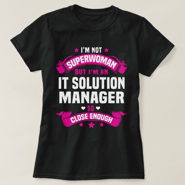 IT Solution Manager T-Shirt (Design vorne)