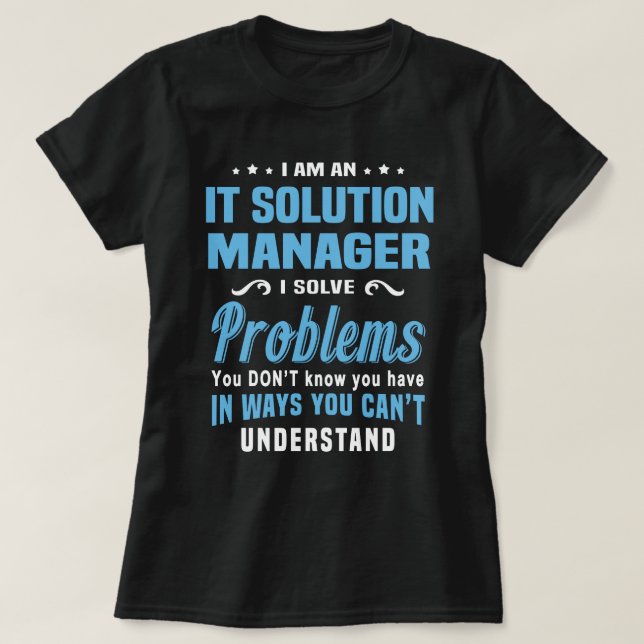 IT Solution Manager T-Shirt (Design vorne)