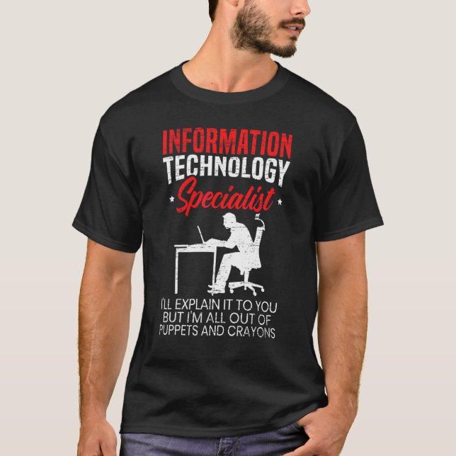 IT-Spezialist Computer Job Pro T-Shirt (Vorderseite)