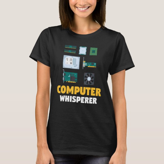IT-Support  Computerprogrammierer  Computer-Flüste T-Shirt (Vorderseite)