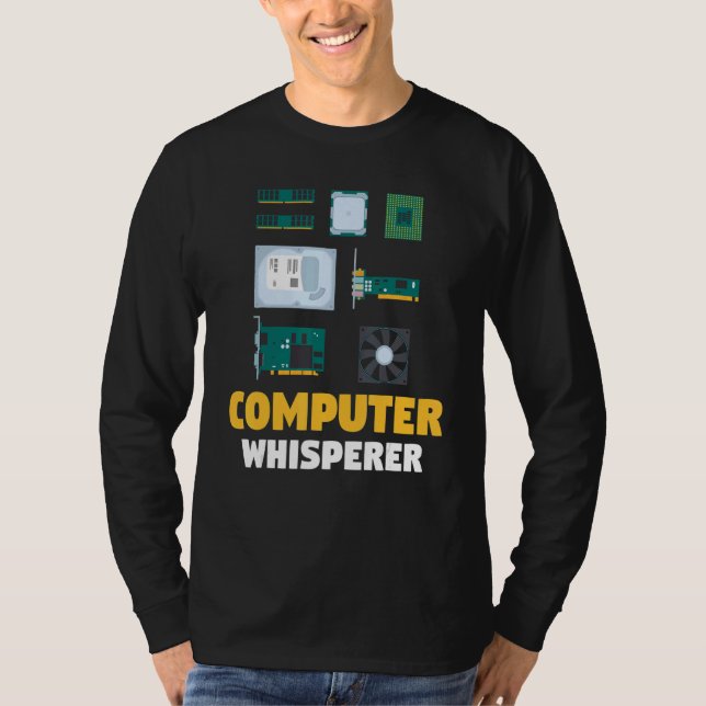 IT-Support  Computerprogrammierer  Computer-Flüste T-Shirt (Vorderseite)