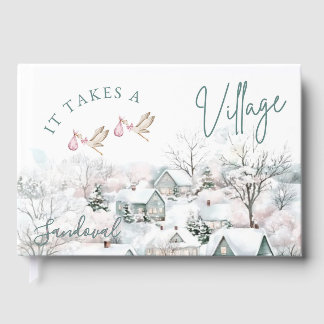 it takes a village guest book  gästebuch