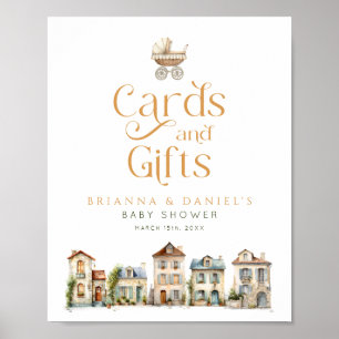 It Takes a Village Karten und Geschenke Baby Showe Poster