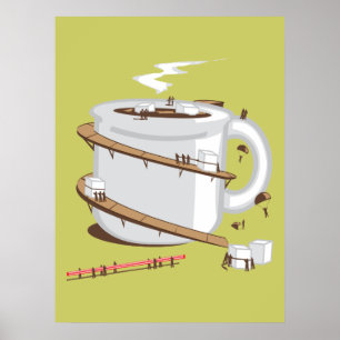 It Takes a Village To Wake Me Up Print Poster