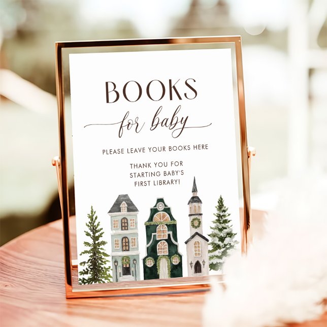 It Takes a Village Winter Books for Baby Poster (Von Creator hochgeladen)