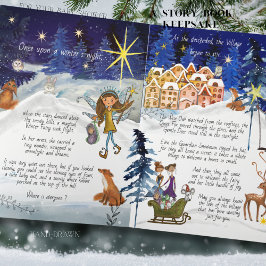 It Takes a Village Winter Fairy Storybook Keepsake Karte