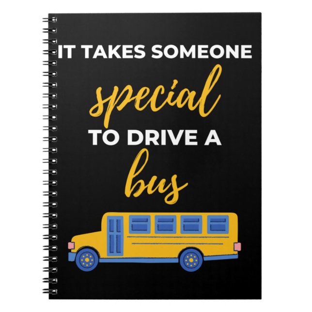 It Takes Someone Special to Drive a Bus Notizblock (Vorderseite)