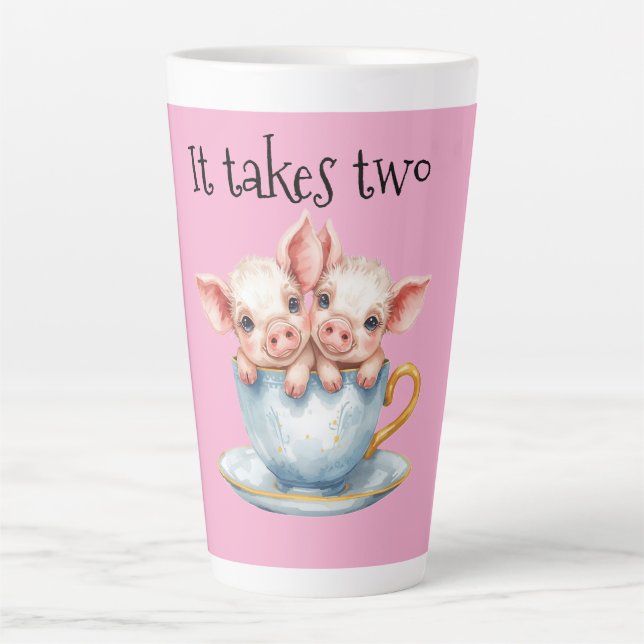 It Takes Two Teacup Piglets Milchtasse (Vorderseite)