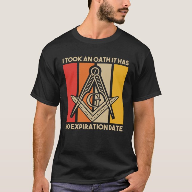 It Took An Oath Masonic Master Square And Compass  T-Shirt (Vorderseite)