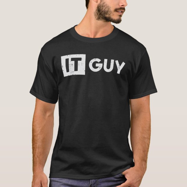 IT-Typ Computer Informationstechnologie Tech Männe T-Shirt (Vorderseite)