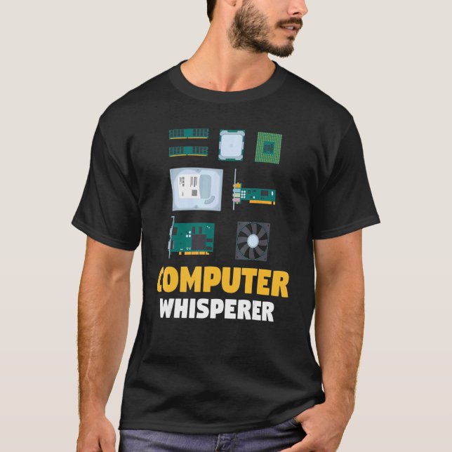 IT-Unterstützung Computerprogrammierer Computer-Wh T-Shirt (Vorderseite)