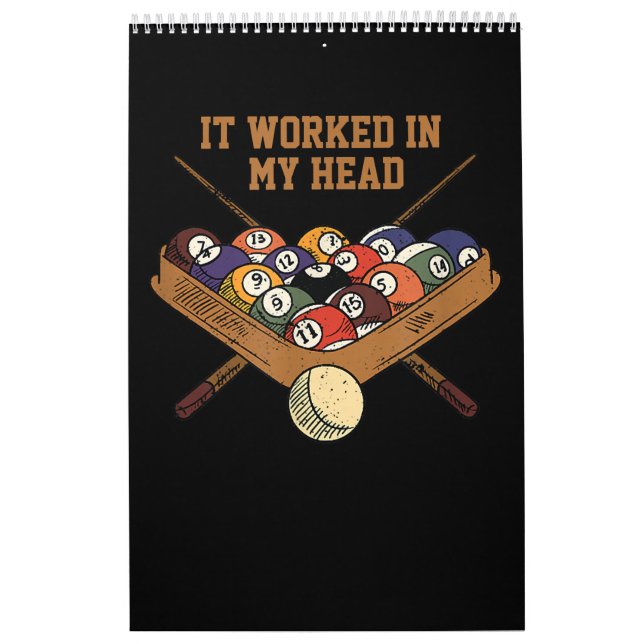 It Worked in My Head Billiards Gift 8-Ball Pool Kalender (Titelbild)
