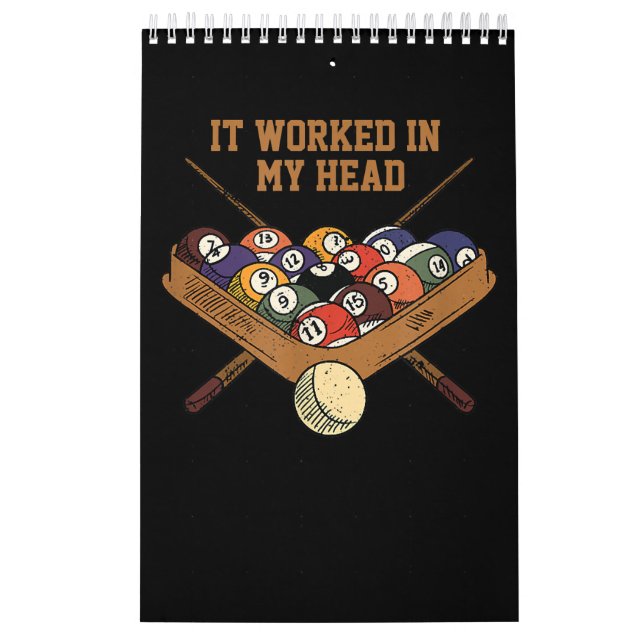 It Worked in My Head Billiards Gift 8-Ball Pool Kalender (Titelbild)