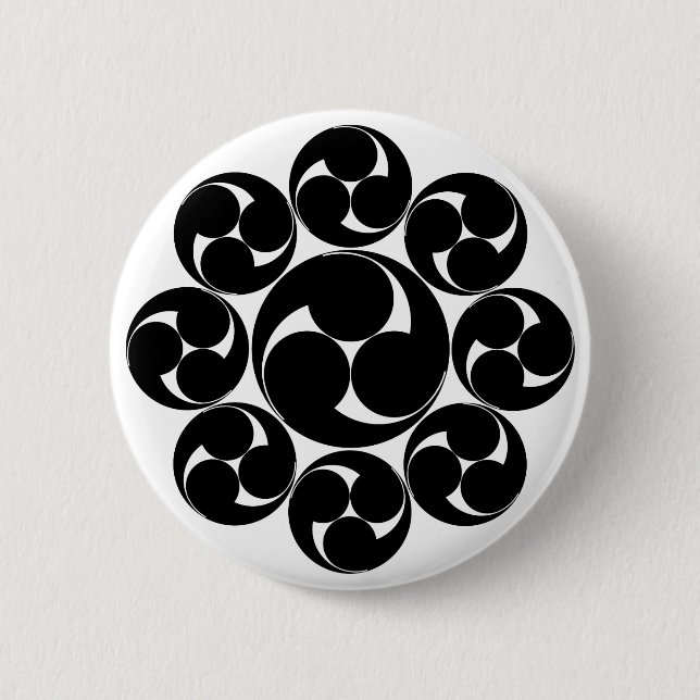 Itakura-Tomoe Button (Vorderseite)