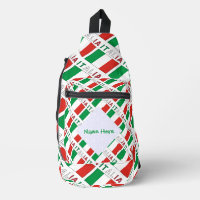 Italia Bandiera Italiana Tiled Green Personalisier