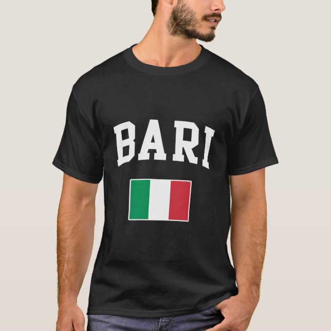 Italia Bari Tuscany Sicily Italy Italian Flag Ital T-Shirt (Vorderseite)