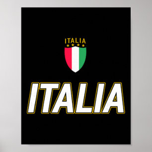 Italia Design, italienischer Fußballtrikot-Stil, I Poster