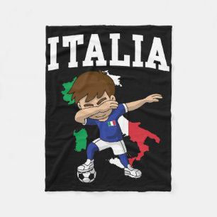 Italia Fußball Junge Italien Italien Flagge Karte Fleecedecke