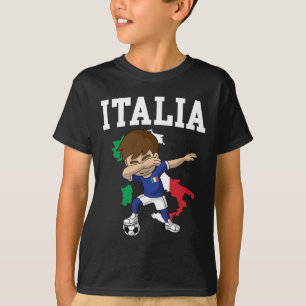 Italia Fußball Junge Italien Italien Flagge Karte T-Shirt
