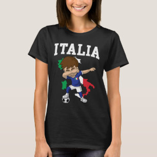Italia Fußball Junge Italien Italien Flagge Karte T-Shirt