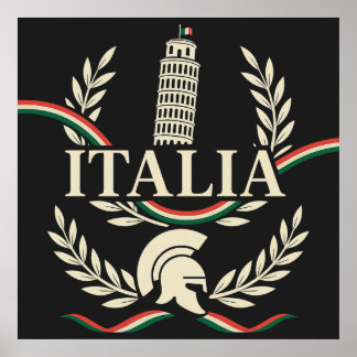 Italia Heritage Crest Poster