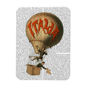 Italia Hot Air Ballon Magnet