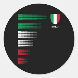 Italia Italien Flagge Emblem - Italienischer Stolz Runder Aufkleber