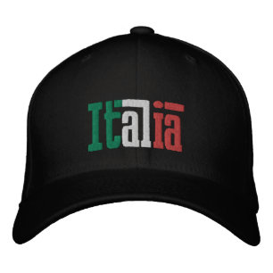 Italia Italienische Mütze Liebhaber Italien Gesche Bestickte Kappe