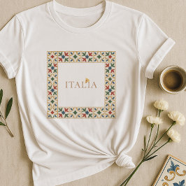 Italia Majolica Tile Boho | mediterraner Stil T-Shirt