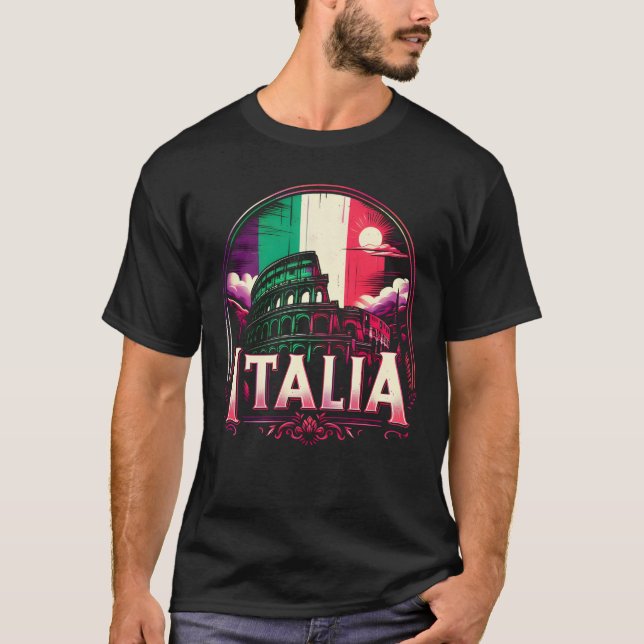 Italia Rom Colosseum T-Shirt (Vorderseite)