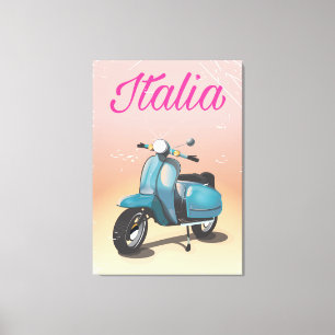 Italia Scooter Reiseplakat Leinwanddruck
